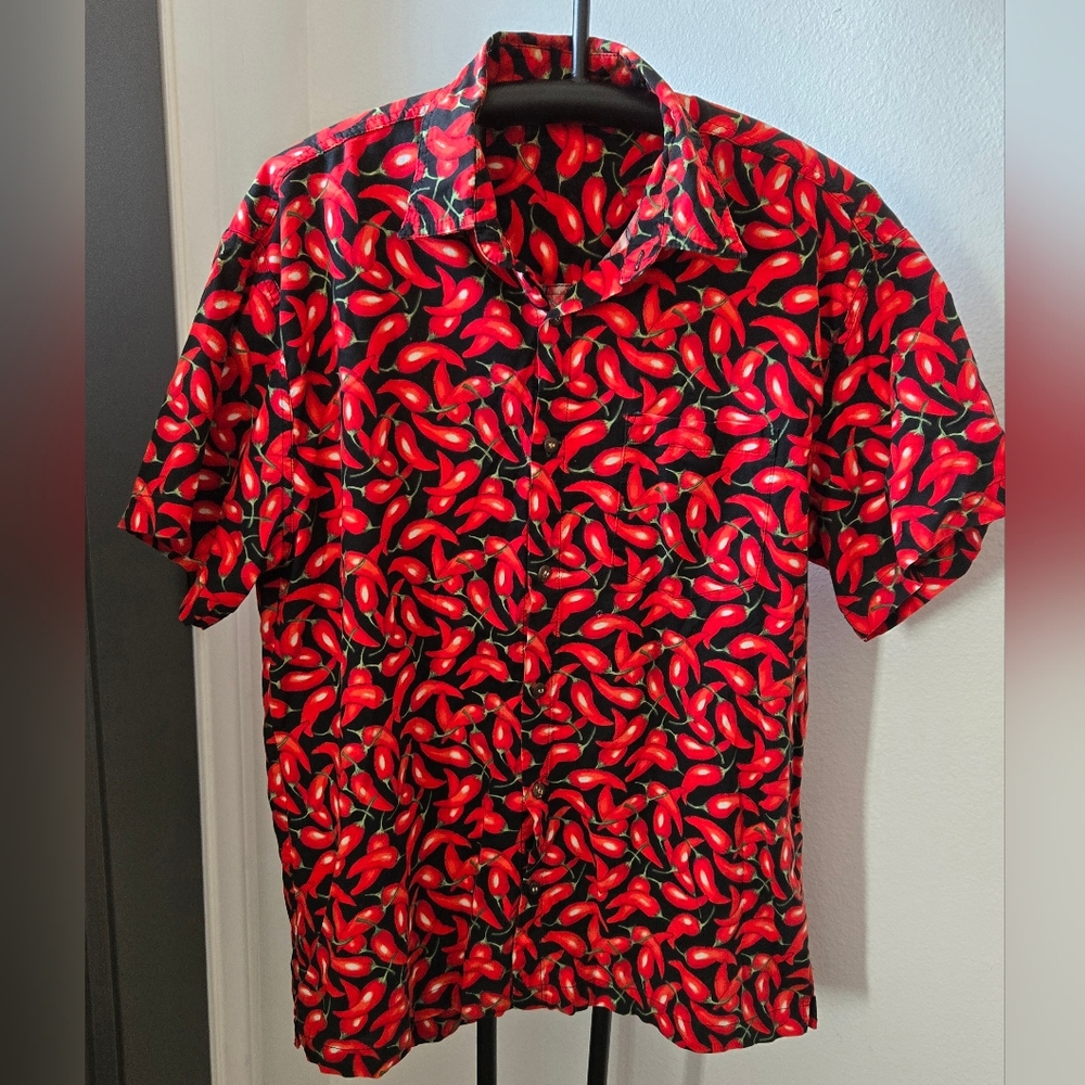 Chili Pepper Button Down Shirt
